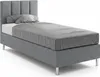 Hotelová posteľ 90x200 cm Sivá - Boxspring pre ubytovacie Náhľad obrázku produktu 1