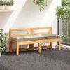 vidaXL Poduszka z palety bawełnianej 120×40×7 cm beżowa Podgląd zdjęcia produktu 11