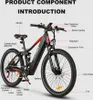 An e-bike with various components labeled. Produktbild-Vorschau