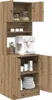 vidaXL Credenza da cucina con ripiano, 2 pezzi, rovere Anteprima dell’immagine prodotto 3