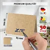 50 Tischkarten Blanko Kraftpapier, Rechteckig Braune DIY Produktbild-Vorschau 5