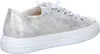 A side view of a gold metallic sneaker with a white sole. Produktbild-Vorschau