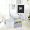 A children's art easel set with storage in a room. Produktbild-Vorschau