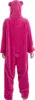 A person wearing a pink bear costume from the back. Produktbild-Vorschau