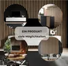 A collage of interior design scenes showcasing acoustic panels in different settings, with text overlay. Náhled obrázku produktu