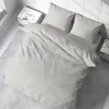 Uni Bettwäsche 200x220 cm grau Bettbezug Doppelbett Produktbild-Vorschau 4
