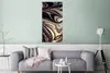 MuchoWow® Poster Marmoroptik - Schwarz - Gold - Weiß - Produktbild-Vorschau 5