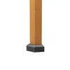 The bottom part of a wooden post with a black base. Produktbild-Vorschau