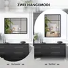 Lustro ścienne COSTWAY, 100 x 70 cm, prostokątne lustro z Podgląd zdjęcia produktu 5