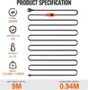 VEVOR topný kabel proti mrazu, 9 m, 23 W/m, topný kabel pro Náhled obrázku produktu 7