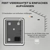HOMCOM Badspiegel, 60 x 80 cm LED Badezimmerspiegel mit 3 Produktbild-Vorschau 9