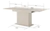 Ausziehtisch Esstisch FLORE 160-200 cm Beige Geriffelt Produktbild-Vorschau 6