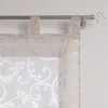 Raffrollo Voile Gardinen mit Schlaufen Raffgardine Produktbild-Vorschau 4