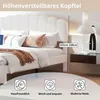Cama tapizada Fortuna Lai, tamaño 160x200 cm, con puerto Vista previa de la imagen del producto 10