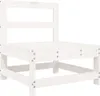 7-tlg. Garten-Sofagarnitur Weiß Massivholz Kiefer Produktbild-Vorschau 5