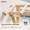 Holz Vordach 120x205 cm Haustürüberdachung Pultdach Produktbild-Vorschau 12