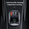Baseus Bluetooth-Sender / Autoladegerät MP3 Player Schwarz Produktbild-Vorschau 12