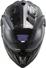 A front view of a black LS2 Enduro helmet. Produktbild-Vorschau