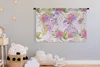 MuchoWow® Wandteppich Wandbehang Dinosaurier - Blumen - Produktbild-Vorschau 3