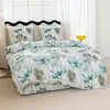 FEBE Bettwäsche Gemalte Blumen Bettbezug-Set 135x200 + Produktbild-Vorschau 3