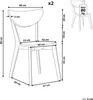 BELIANI Esszimmerstuhl in Weiß aus MDF-Platte 2er Set Roxby Produktbild-Vorschau 8