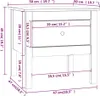 vidaXL Odkládací stolek 50x50x49 cm borovicový masiv Náhled obrázku produktu 7