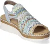 Rieker Damen Sandalette Blau/Bunt Voir les images du produit 38