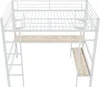 Sweiko hoogslaper, 140x200 cm, metalen bedframe, ijzeren Productafbeelding-voorbeeld 7
