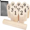 WELLGRO Zahlen-Wurfspiel – Kegelspiel Outdoor Spiel für Produktbild-Vorschau 1
