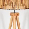 Obenetto Stehlampe mit Holzfuß und Schirm aus Bambus Produktbild-Vorschau 6