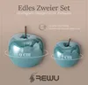 Boltze Espositore decorativo Perly Apple SET di 2 PETROL Anteprima dell’immagine prodotto 3