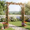 COSTWAY Rosenbogen mit 2 Blumenkästen, Gartenbogen 208 x 55 Produktbild-Vorschau 2
