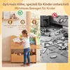 COSTWAY Kinderregal mit 2 Boxen auf Rollen, Bücherregal Produktbild-Vorschau 6