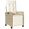 A single beige rattan armchair with cream cushions, shown against a white background. Produktbild-Vorschau