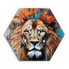 DEQOART Glasbild Echtglas 40x35 cm 'Wildes Farbenspiel' Produktbild-Vorschau 2