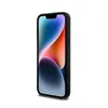 A black iPhone 14 Pro case is shown against a white background. Produktbild-Vorschau