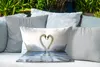 MuchoWow® Outdoor Kissen - Schwäne - Herz - Ehepaar - 60x40 Produktbild-Vorschau 4