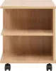 vidaXL Table d'appoint à roulettes 50×35×42 cm Chêne brun Voir les images du produit 2