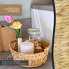 Runder Aufbewahrungskorb 30 cm mit Holzgriffen von HMF Produktbild-Vorschau