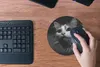MuchoWow® Mauspad Mousepad Tierprofil Katze in schwarz und Produktbild-Vorschau 4