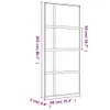 vidaXL Drzwi przesuwne Golden 90x205 cm ESG przezroczyste Podgląd zdjęcia produktu 7
