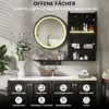 Puluomis Spiegelschrank LED Badspiegel mit Schrank und Produktbild-Vorschau 3