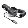 Ładowarka samochodowa FORCELL CARBON USB QC 3.0 18W + kabel Podgląd zdjęcia produktu 1