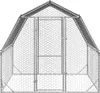 vidaXL Pollaio con tetto 2,5x2x2,25 m Acciaio zincato Anteprima dell’immagine prodotto 3