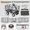 Sekey 500 KG Chariot de jardin Chariot à outils Chariot de Voir les images du produit 7