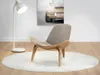 DAHL Designer Sessel - Beige / Eiche Produktbild-Vorschau 2