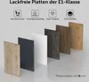 A display of different wood-look panels with icons and text describing their features. Anteprima dell’immagine prodotto