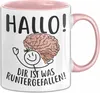 Lustige Tasse Mit Spruch Gehirn Hallo Dir Ist Was Produktbild-Vorschau 1