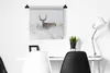 MuchoWow® Wandteppich Wandbehang Hirsche - Winter - Schnee Produktbild-Vorschau 5