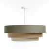 Lampa wisząca ERUTAN TRIPLE zielona/beżowa/kremowa Podgląd zdjęcia produktu 3